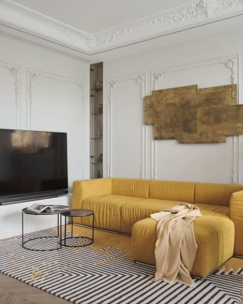 День мы начнём с дизайна кухни - гостиной площадью 41 кв. 06