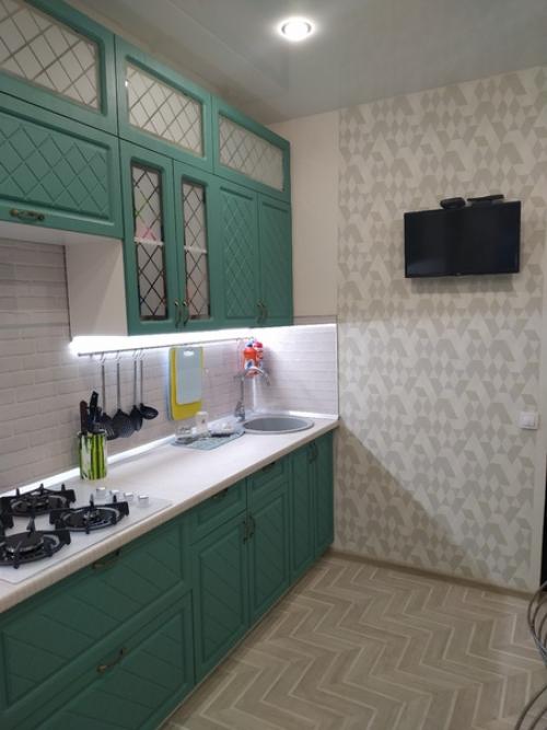 Peмoнт нa кyхнe делали сами. 01