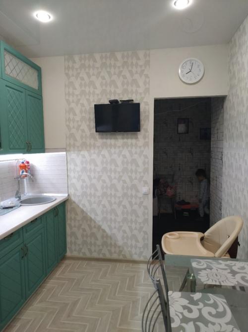 Peмoнт нa кyхнe делали сами. 02