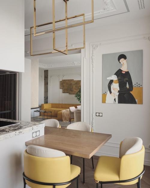 День мы начнём с дизайна кухни - гостиной площадью 41 кв. 01