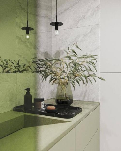 Уютный гармоничный интерьер однокомнатной квартиры. 07