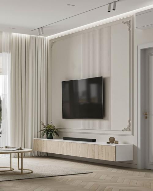 Светлый интерьер квартиры, который сочетает в себе уют и спокойствие. 02