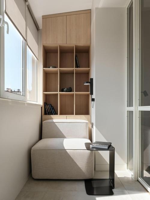 Реализованный интерьер светлой квартиры, площадью 75 кв. 05