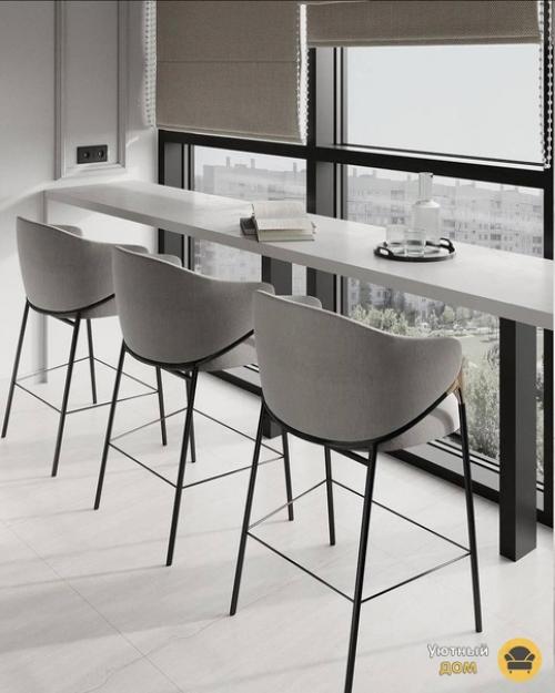 Интерьер кухни - студии и прихожей. 05