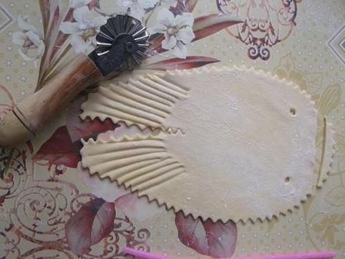 Манты в виде рыбок. 03