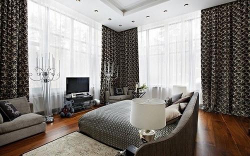 Гостиная с двумя окнами: советы по оформлению. 02