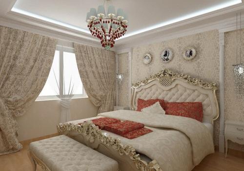 Спальня в стиле рококо. 02