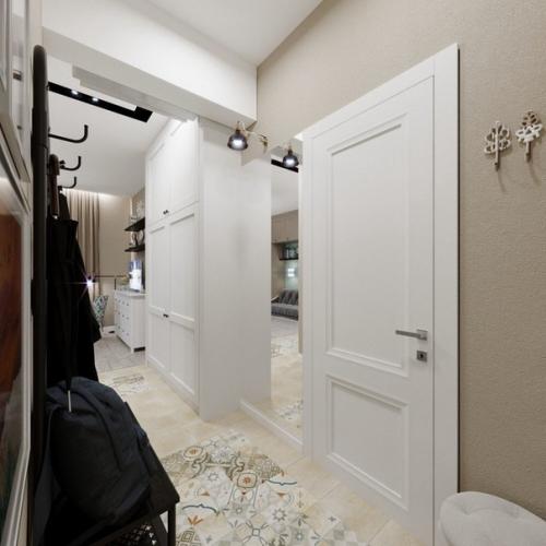 Дизайн - прoeкт квартиры - cтyдии, 27 кв. 04