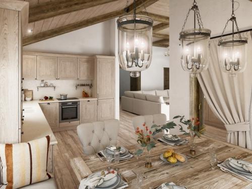 Проект кухни - гостиной в частном доме рядом со скальным пейзажным парком монрепо в Выборге. 08