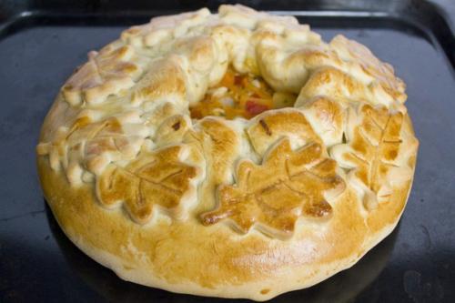 Пирог с курицей и овощами? 08