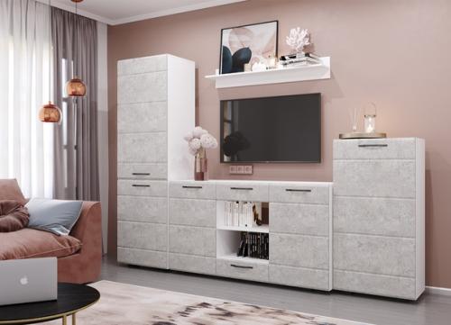 Гостиная Асти. Стильные современные стенки по-прежнему относятся к наиболее востребованному типу корпусной мебели. 02