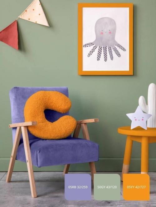 Секреты триады: как использовать три основных цвета в интерьере. 02