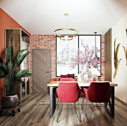 Этот вариант оформления квартиры как раз для тех, кому надоел серый цвет в интерьере. 03