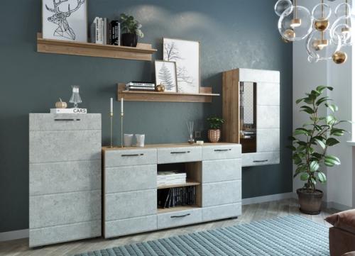 Гостиная Асти. Стильные современные стенки по-прежнему относятся к наиболее востребованному типу корпусной мебели. 05