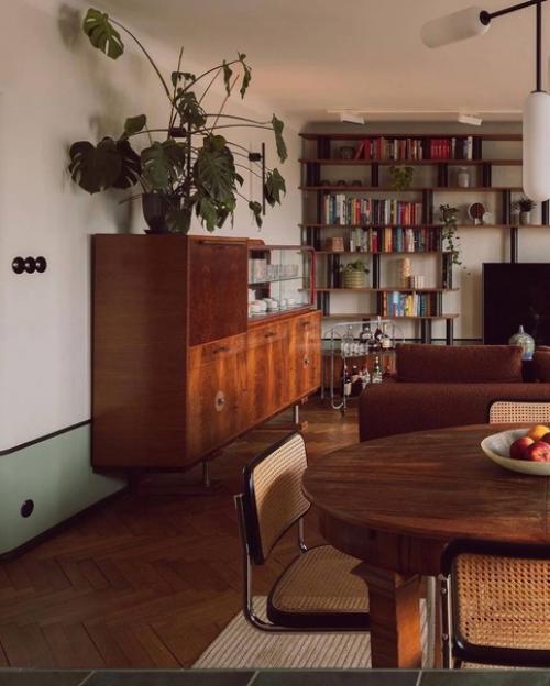 Квартиры 1933 года объединили современный дизайн и винтажную мебель. 02