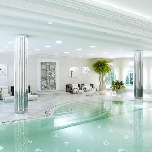 Бассейн в загородном доме 1500 метров на стадии реализации. 08