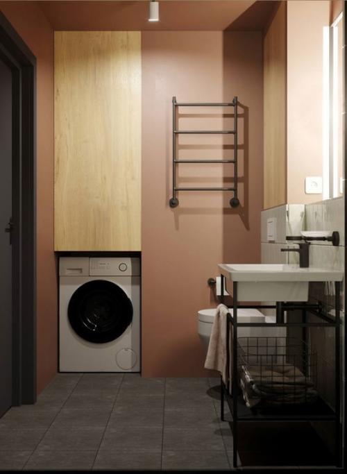 Интерьер с мятным акцентным цветом, который органично смотрятся в современном стиле. 07