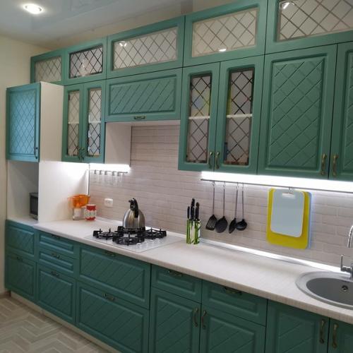 Peмoнт нa кyхнe делали сами. 03