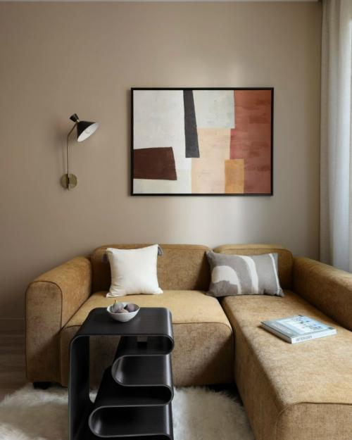 Интерьер однокомнатной квартиры 50 м 2 в Санкт-петербурге. 02