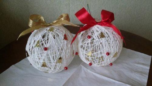 Праздничные шары - паутинки! 01