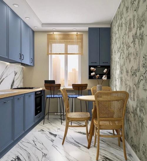 Небольшая кухня. Красивая, стильная. 01