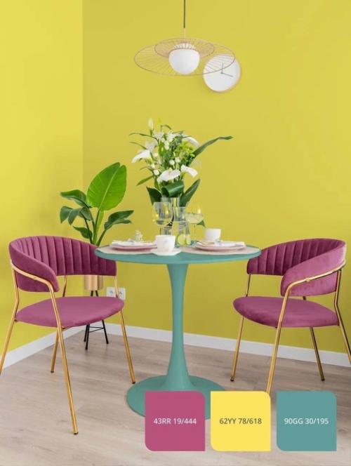 Секреты триады: как использовать три основных цвета в интерьере. 01