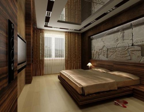 Зеркальный потолок в интерьере. 08