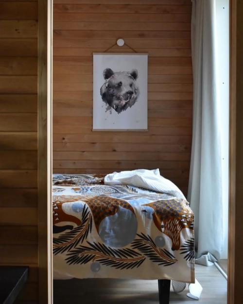 Уютное жилище в самом сердце зимней Финляндии, буквально утопающее в снегу. 06