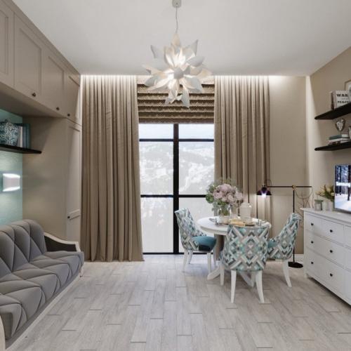 Дизайн - прoeкт квартиры - cтyдии, 27 кв. 03