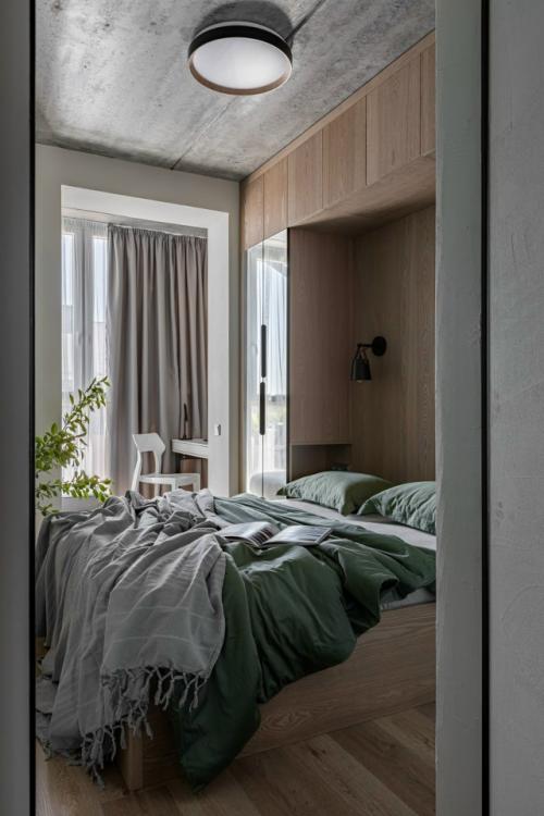 Интерьер в индустриальном стиле для семейной пары. 03