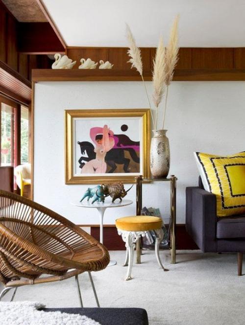 Потрясающий интерьер дома в стиле ретро гламур. 01