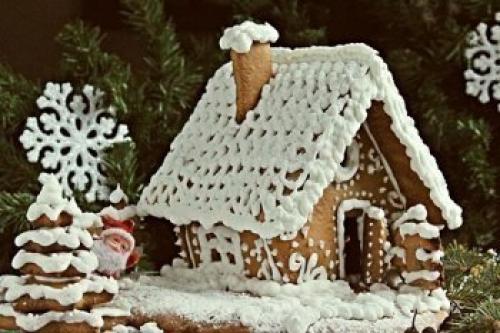 Как сделать пряничный домик на новый год? 09