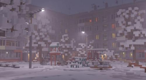 Геймер типичный российский двор в Minecraft сделал. 01