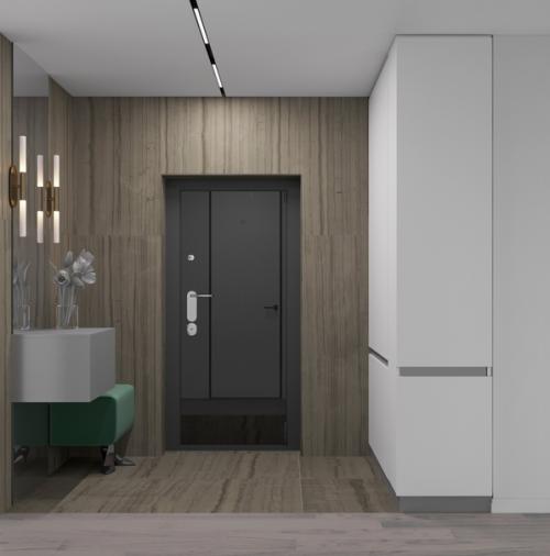 Современный интерьер кухни - гостиной. 09