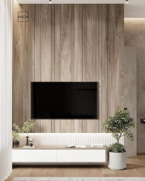 Стильная кухня - гостиная. 08