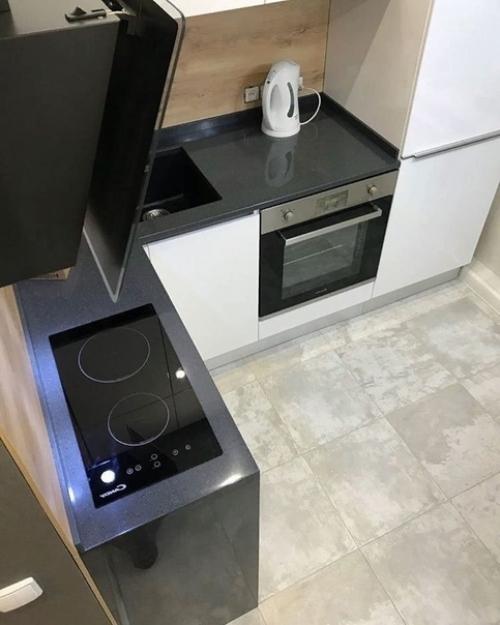 Неплохой вариант для маленькой кухни. 01