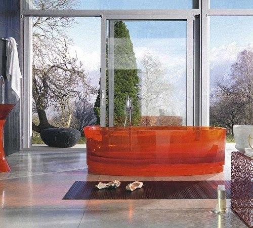 Стеклянная ванна: фото - идеи. 03