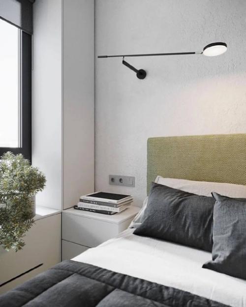 Уютный гармоничный интерьер однокомнатной квартиры. 06