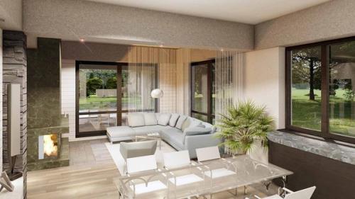 Эскизный проект удобного одноэтажного дома. 07