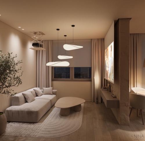 Проект однокомнатной квартиры 34, 9 м. кв (38, 8 м. кв с балконом. 03