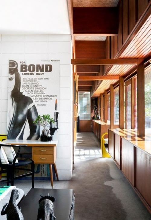 Потрясающий интерьер дома в стиле ретро гламур. 06