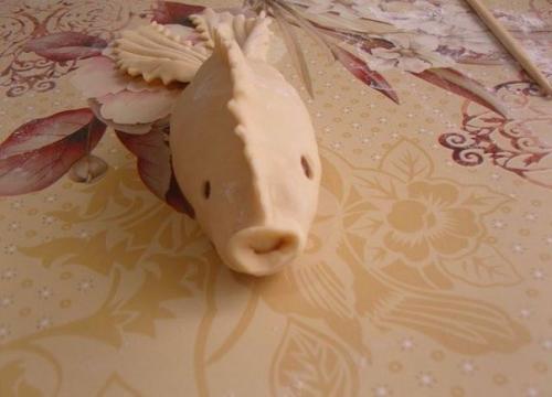 Манты в виде рыбок. 08