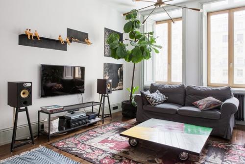 Бывшая коммуналка для пары архитекторов или трёхкомнатная квартира на фрунзенской, в которой грамотно сохранили исторический облик. 04