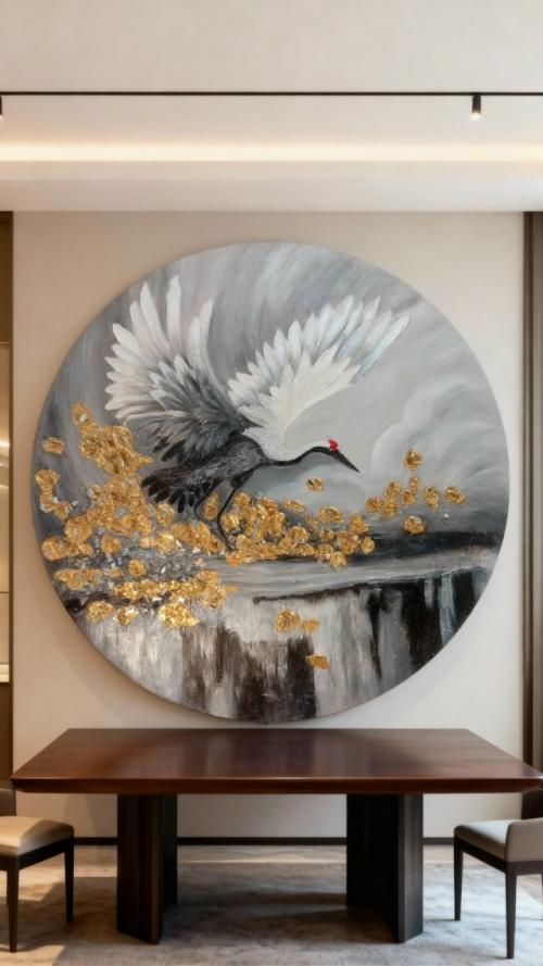 В восточной культуре журавль - символ долголетия, удачи, надежды и верности. 01