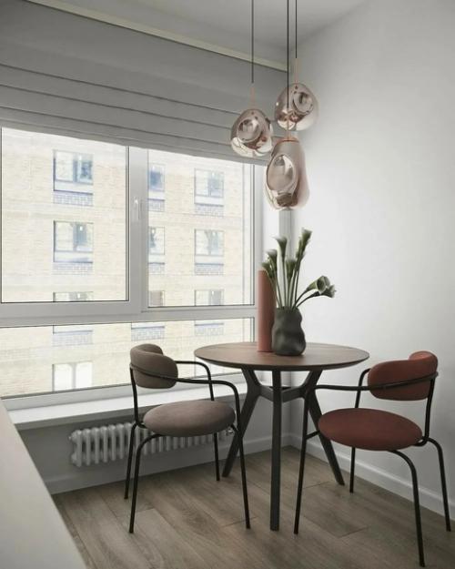 Очень приятная цветовая гамма в интерьере квартиры - студии. 04