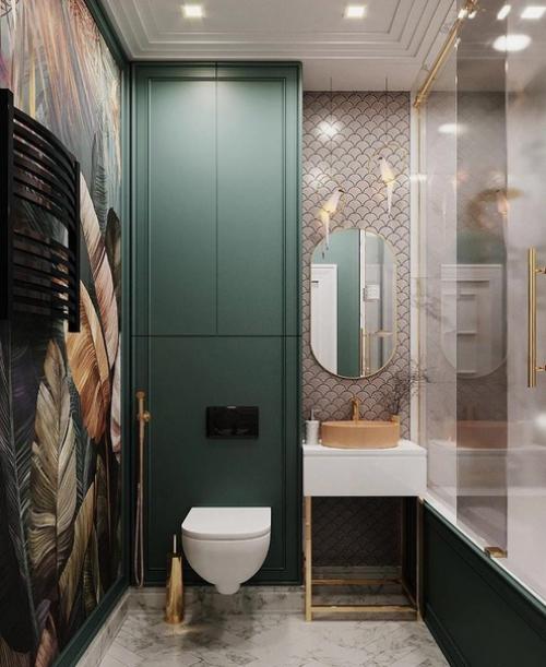 Не стандартный подход к оформлению санузла. 01