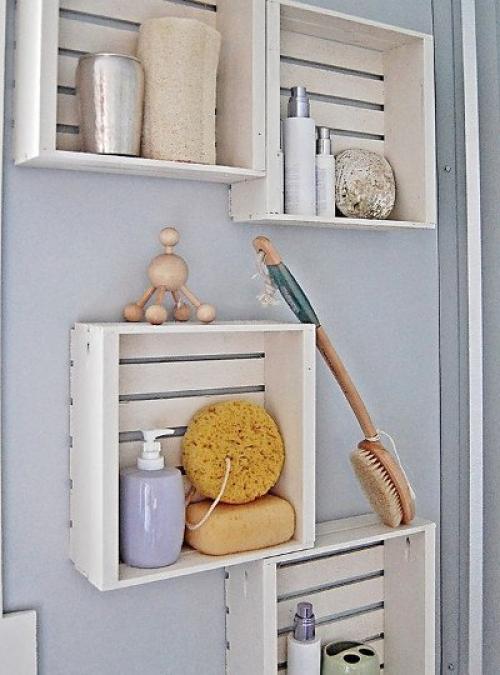 Интересные системы хранения в ванной комнат. 08