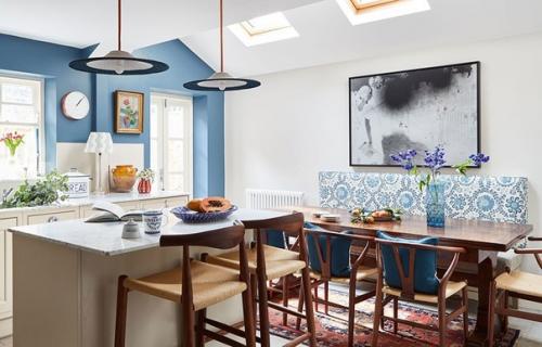 Чисто английская история: красочный интерьер таунхауса в Лондоне. 06