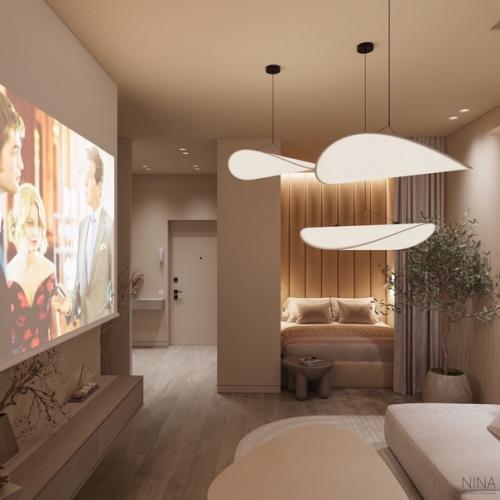 Светлый интерьер квартиры 34. 04