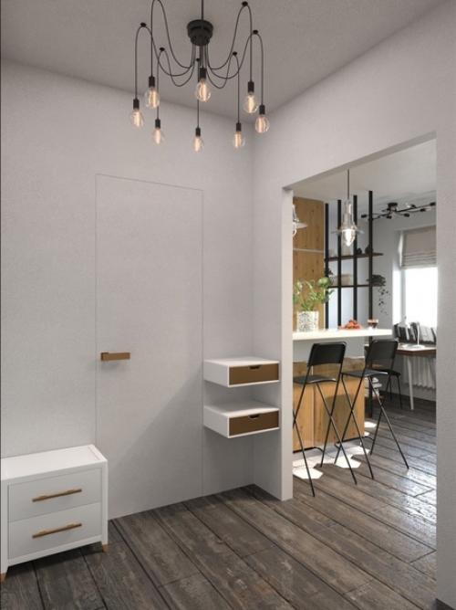 Дизaйн - пpоeкт квaртиpы - cтудии 28 кBм. 06